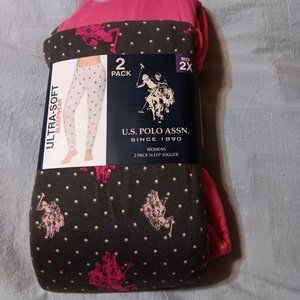 US POLO ASSN  JOGGERS  WOMANS 2 PCS SLEEPER